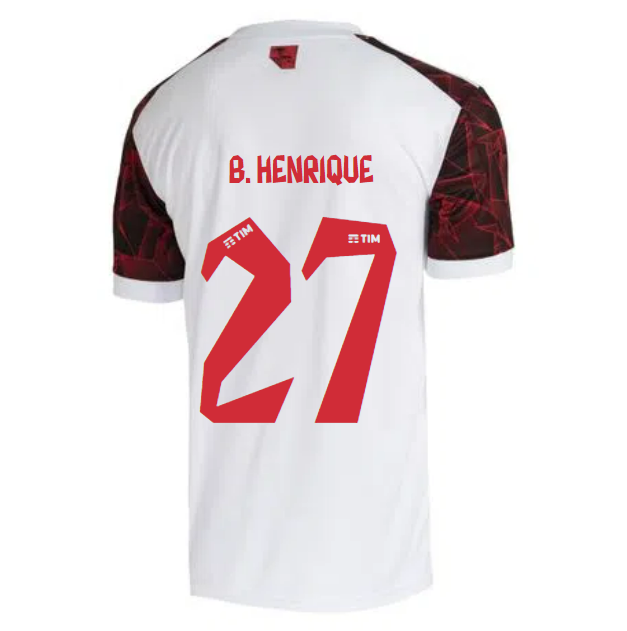 2021/22 Flamengo Away Kit Soccer Jersey B. HENRIQUE #27